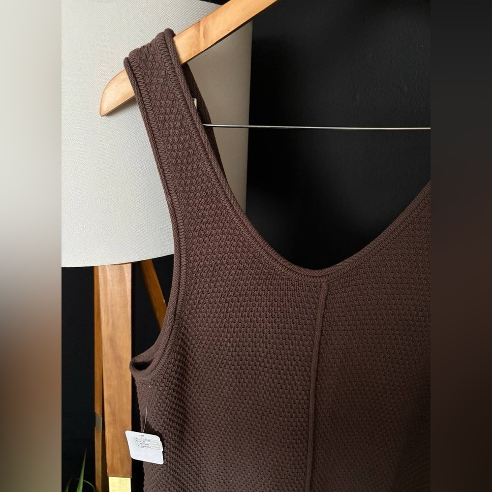 NWT FREE PEOPLE BEACH Hailee Sweater Jumper In Minked Brown MSRP $78 Size M - Picture 11 of 13
